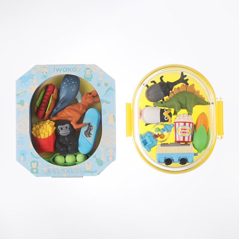 イワコー おべんと消しゴム ブルー ER-OBE002 1個(ご注文単位6個)【直送品】