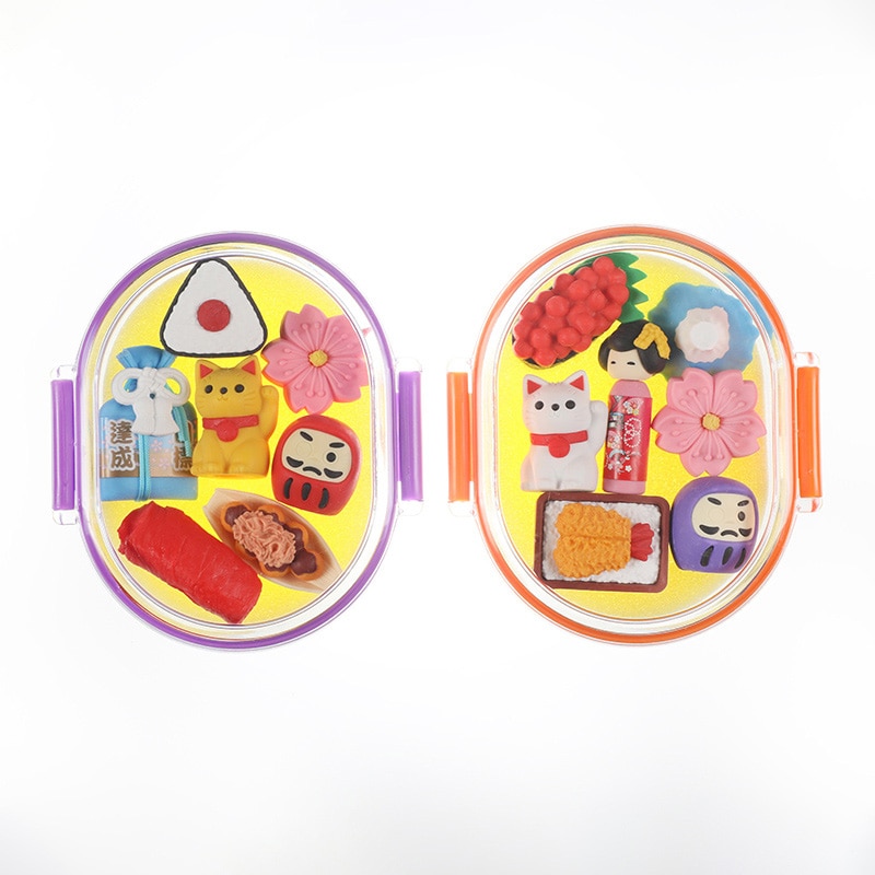 イワコー おべんと消しゴム パープル ER-OBE003 1個（ご注文単位6個）【直送品】