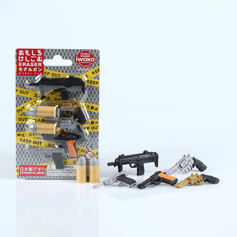 イワコー ブリスターパック消しゴム モデルガン ER-BRI035 1個(ご注文単位10個)【直送品】