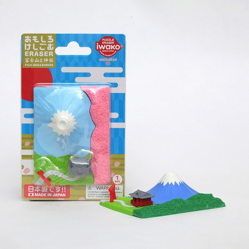 イワコー ブリスターパック消しゴム 富士山と神社 ER-BRI036 1個(ご注文単位10個)【直送品】