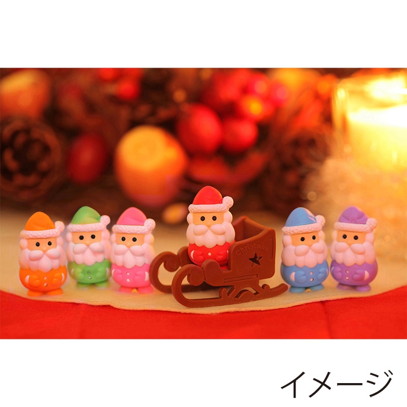 イワコー サンタクロース消しゴム ER-SAN001 1個(ご注文単位60個)【直送品】