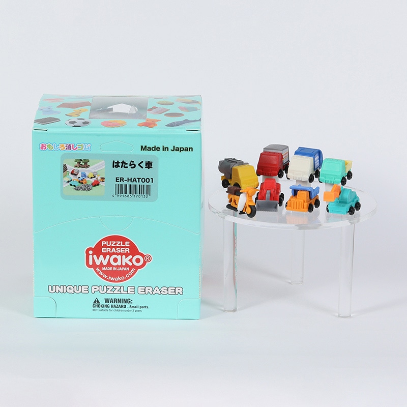 イワコー はたらく車消しゴム ER-HAT001 1個(ご注文単位60個)【直送品】