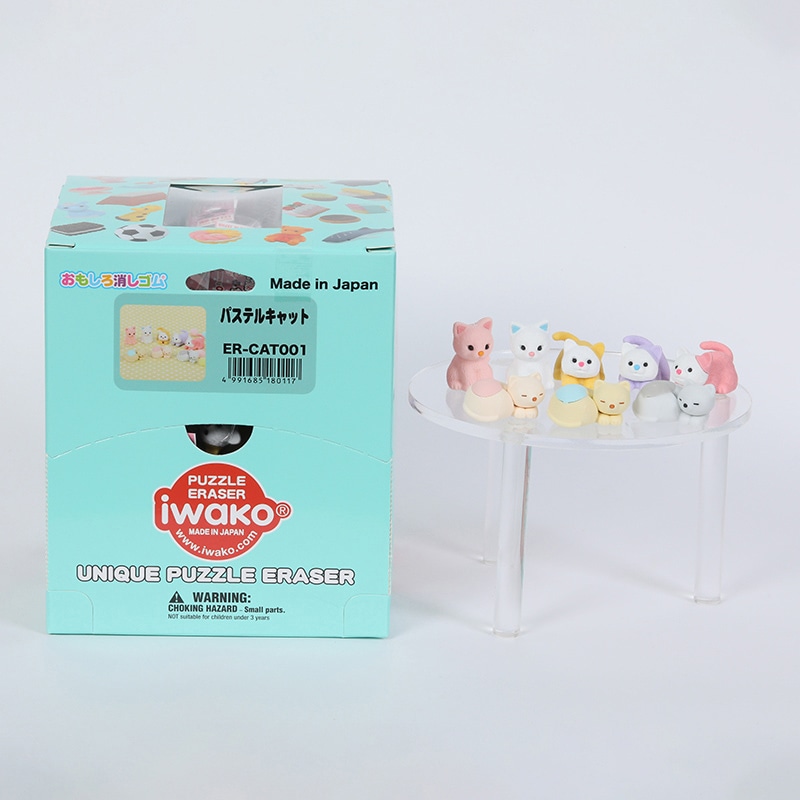 イワコー パステルキャット消しゴム ER-CAT001 1個(ご注文単位60個)【直送品】