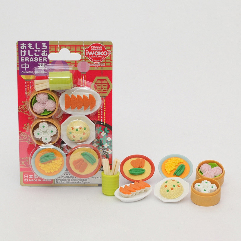 イワコー ブリスターパック消しゴム 中華 ER-BRI014 1個(ご注文単位10個)【直送品】