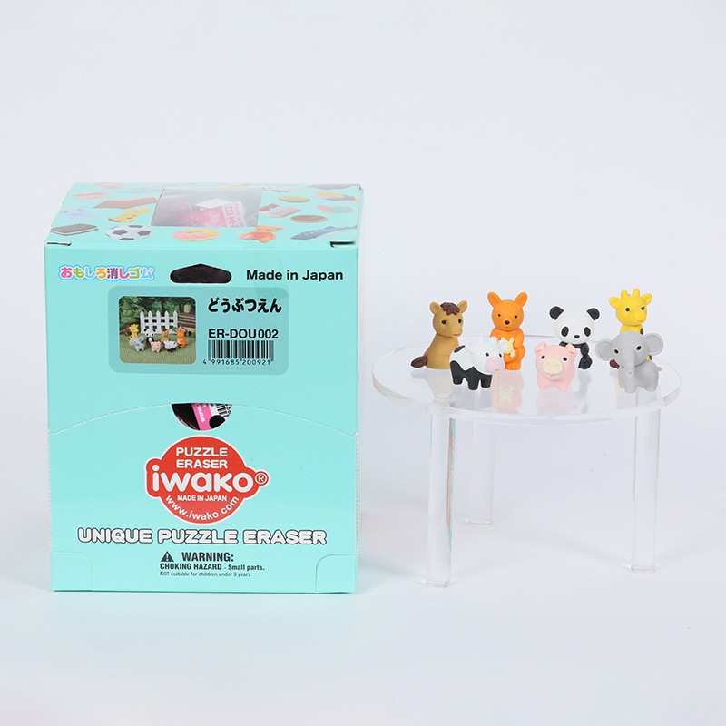 イワコー どうぶつえん消しゴム ER-DOU002 1個(ご注文単位60個)【直送品】