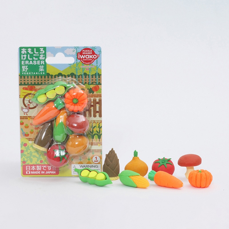 イワコー ブリスターパック消しゴム 野菜 ER-BRI023 1個(ご注文単位10個)【直送品】