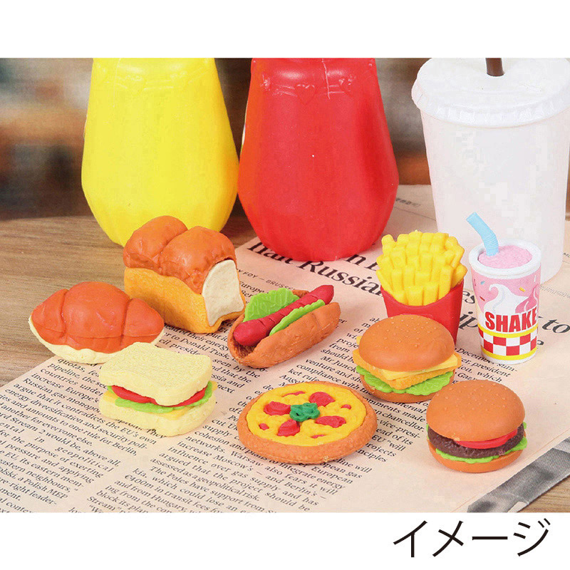 イワコー バーガーセット消しゴム ER-951069 1個(ご注文単位60個)【直送品】