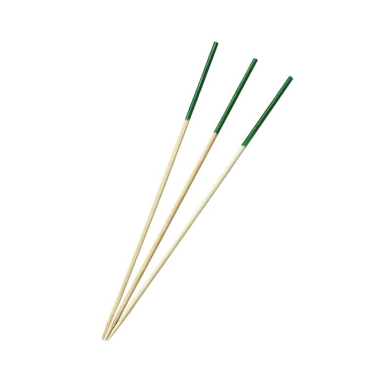 竹苑 飾り串 勘定串 (1色) 緑 12cm 100本/袋