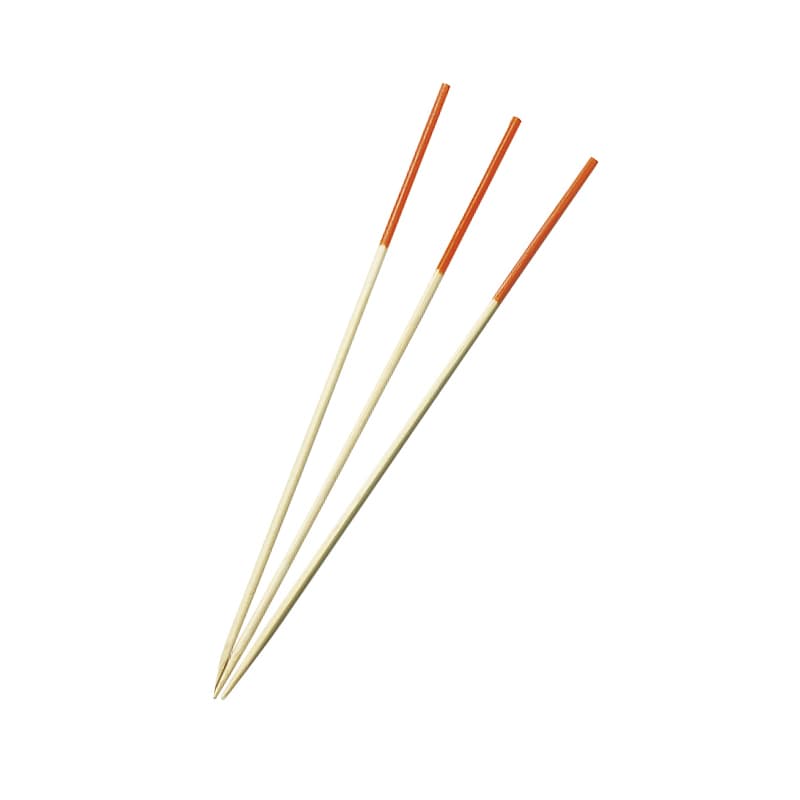 竹苑 飾り串 勘定串 (1色) オレンジ 12cm 100本/袋