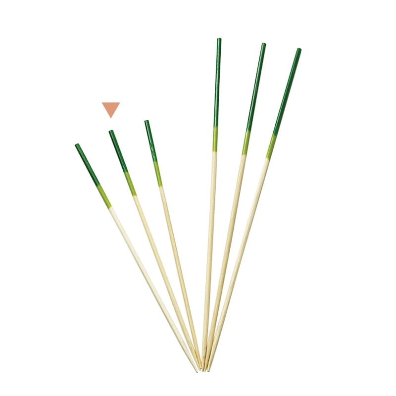 竹苑 勘定串 2色 緑/黄緑 9cm 16112 100本/袋(ご注文単位1袋)【直送品】