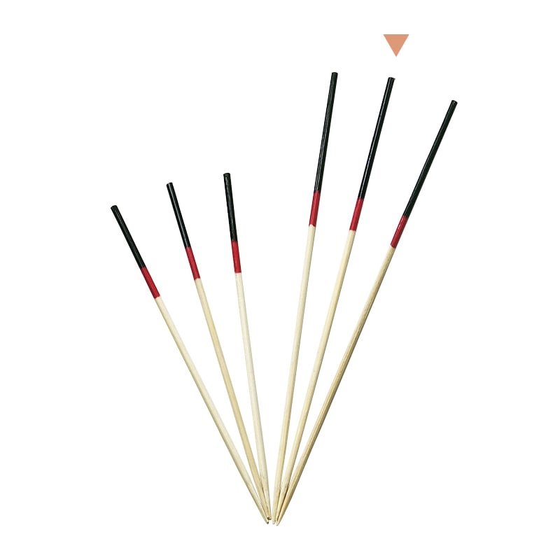 竹苑 勘定串 2色 黒/赤 12cm 16115 100本/袋(ご注文単位1袋)【直送品】