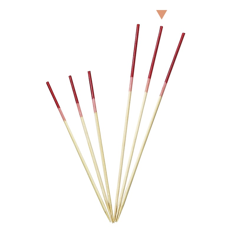 竹苑 勘定串 2色 赤/ピンク 12cm 16119 100本/袋(ご注文単位1袋)【直送品】