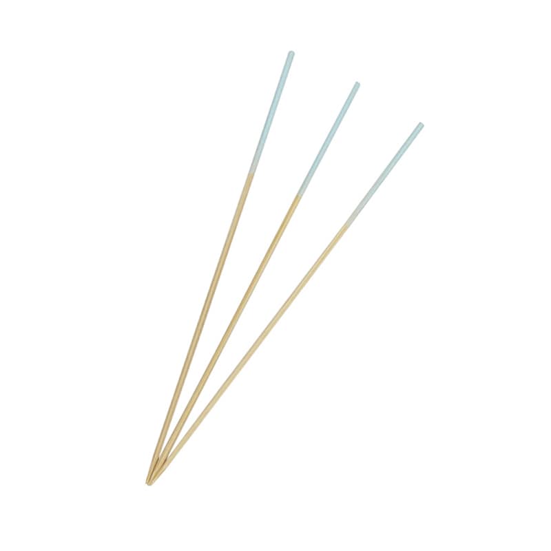竹苑 飾り串 勘定串 (1色) 水色 12cm 100本/袋