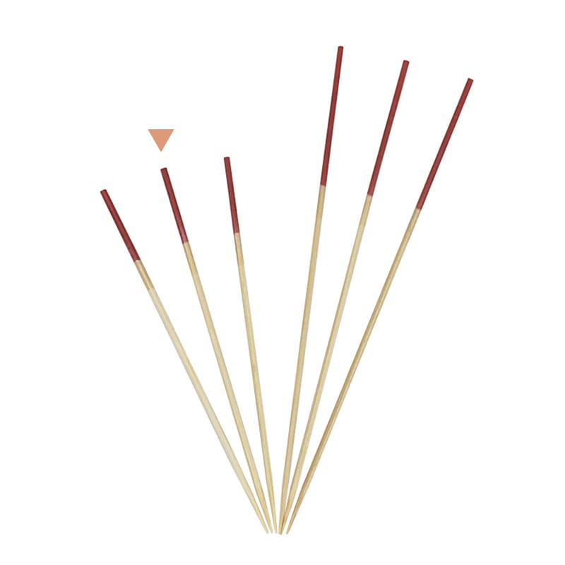 竹苑 勘定串 2色 赤/金 9cm 16092 100本/袋(ご注文単位1袋)【直送品】