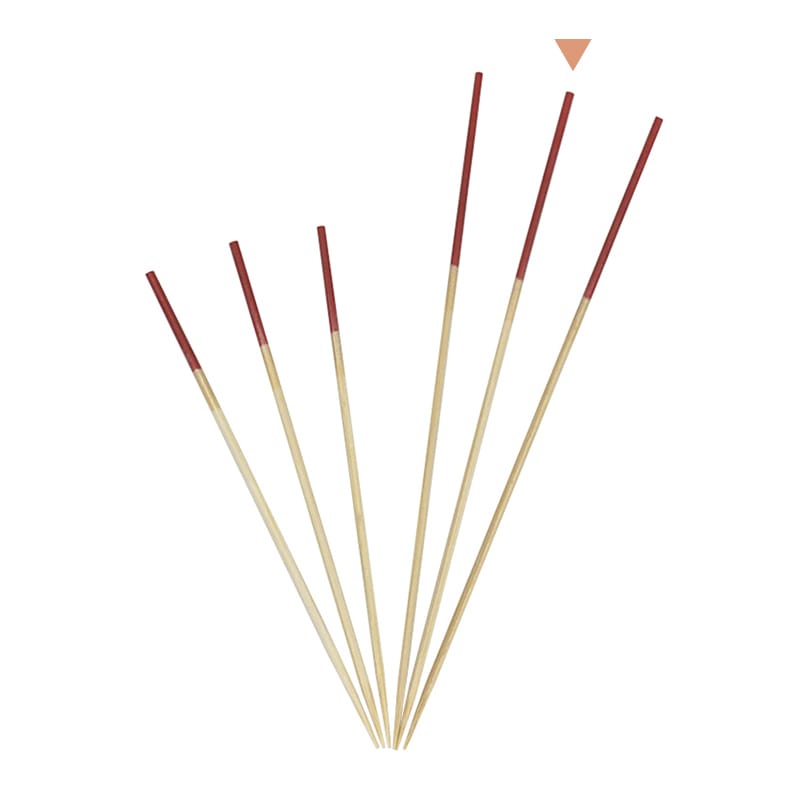 竹苑 勘定串 2色 赤/金 12cm 16093 100本/袋(ご注文単位1袋)【直送品】