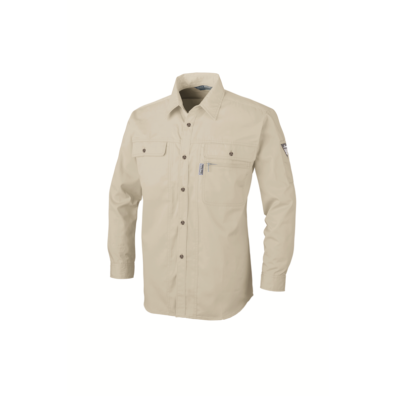 ジーベック メンズ 長袖シャツ 3L モスグリーン 1443 1枚（ご注文単位1枚）【直送品】