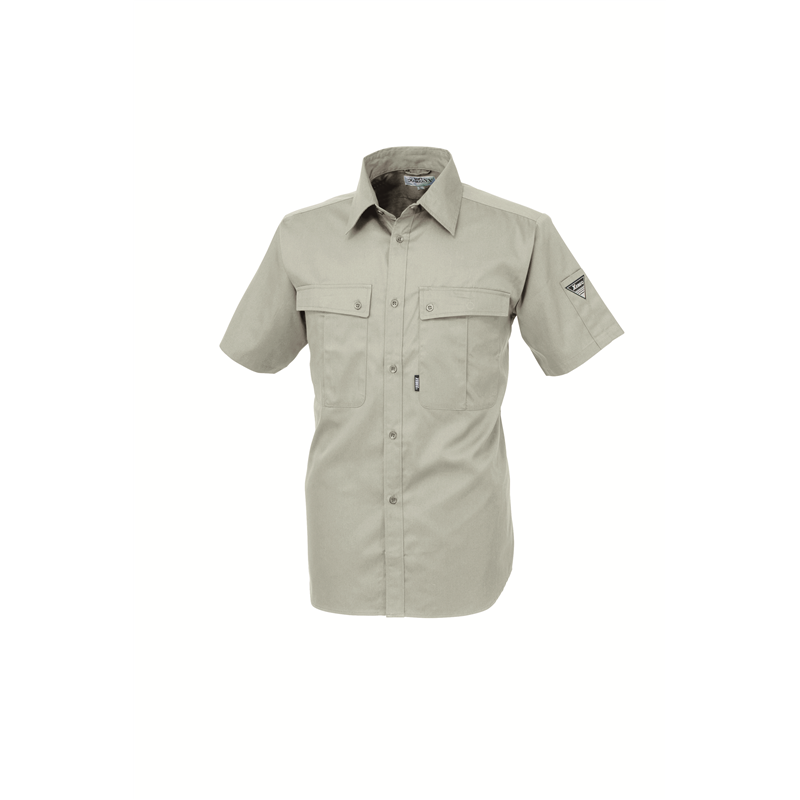 ジーベック メンズ 半袖シャツ M モスグリーン 9220 1枚（ご注文単位1枚）【直送品】