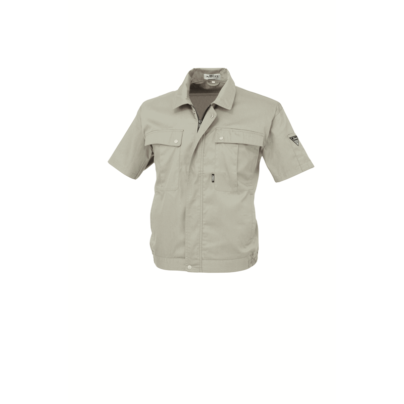 ジーベック メンズ 半袖ブルゾン 4L モスグリーン 9210 1枚（ご注文単位1枚）【直送品】