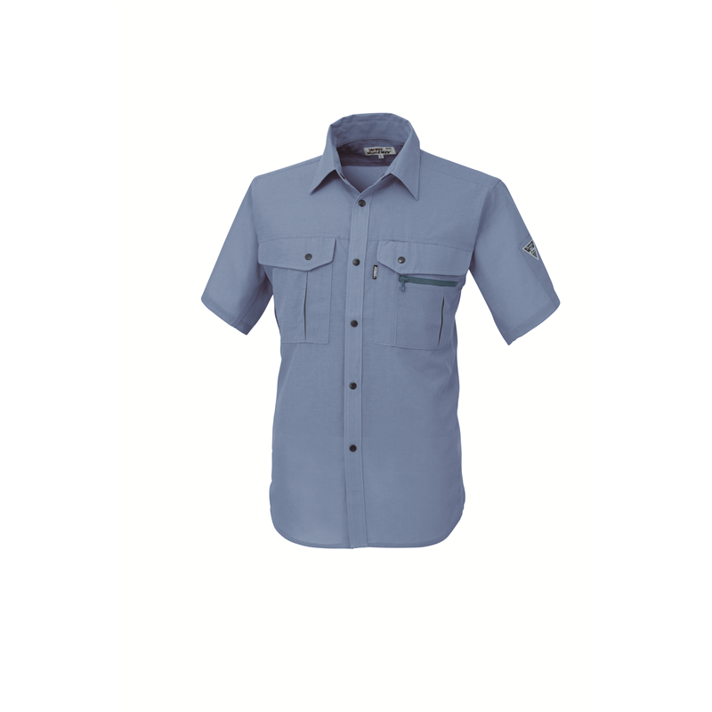 ジーベック メンズ 半袖シャツ 4L ブルー 1342 1枚（ご注文単位1枚）【直送品】