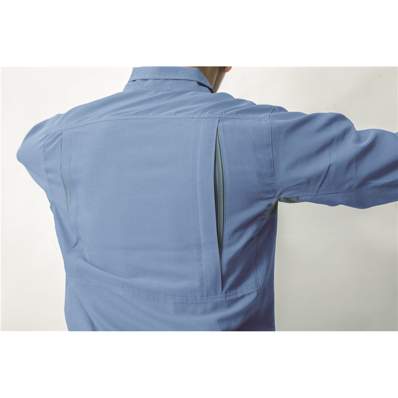 ジーベック メンズ 長袖ブルゾン LL ブルー 1344 1枚（ご注文単位1枚）【直送品】