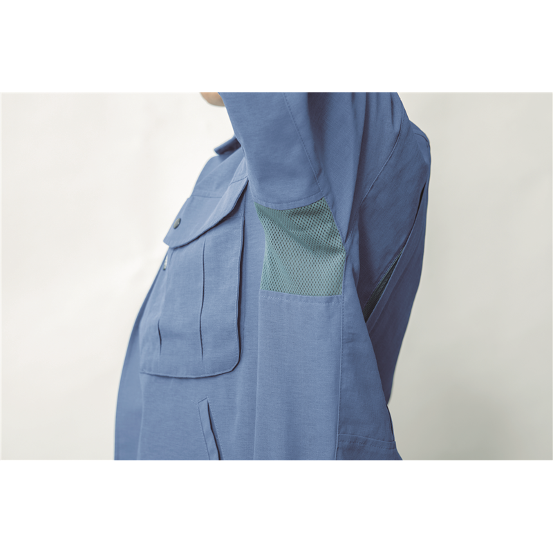 ジーベック メンズ 長袖ブルゾン LL ブルー 1344 1枚（ご注文単位1枚）【直送品】