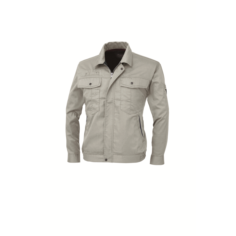 ジーベック メンズ 長袖ブルゾン LL モスグリーン 1274 1枚（ご注文単位1枚）【直送品】