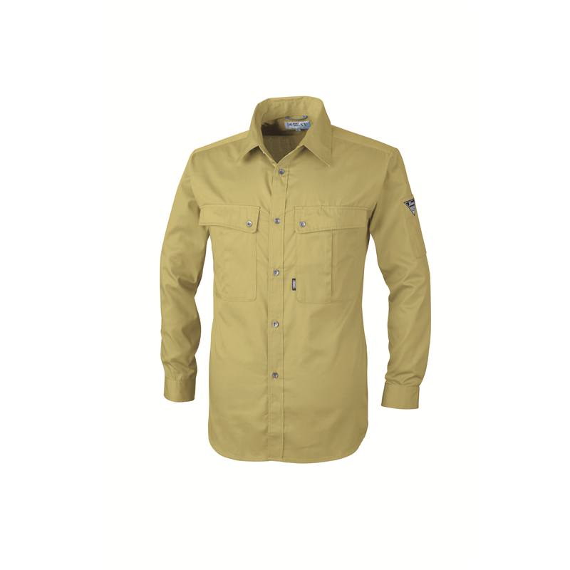 ジーベック メンズ 長袖シャツ 5L キャメル 9230 1枚（ご注文単位1枚）【直送品】