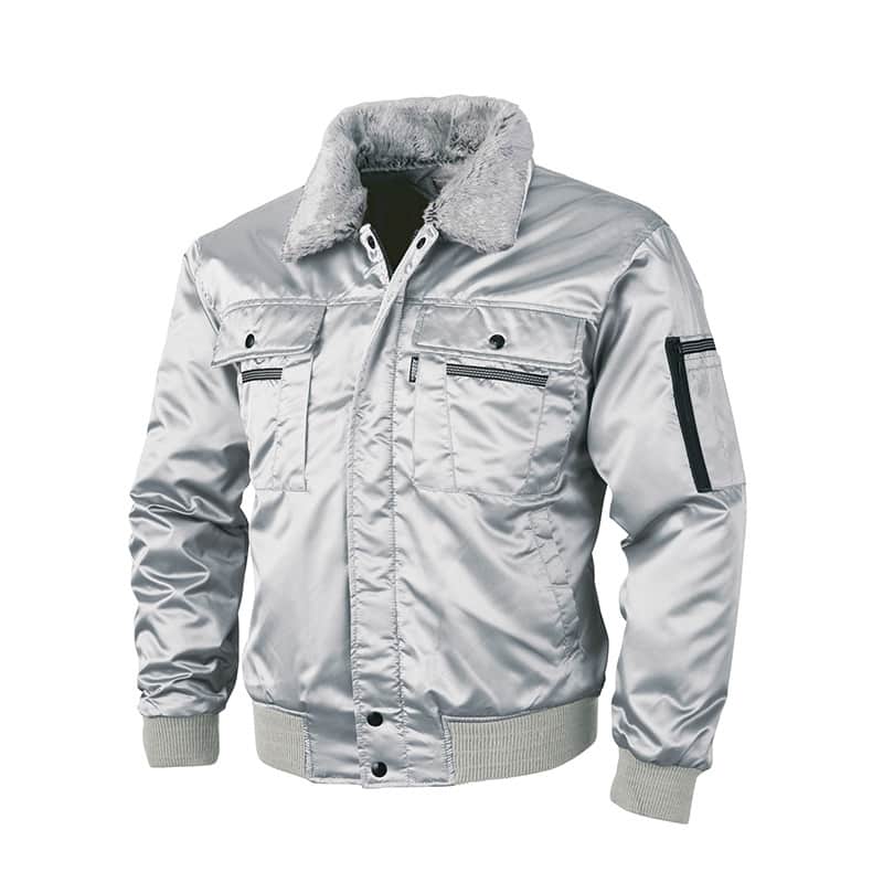 ジーベック 防寒ブルゾン 5L シルバーグレー 215 1枚（ご注文単位1枚）【直送品】