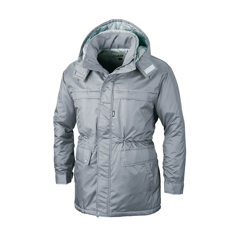 ジーベック メンズ 防寒コート M グレー 371 1枚（ご注文単位1枚）【直送品】