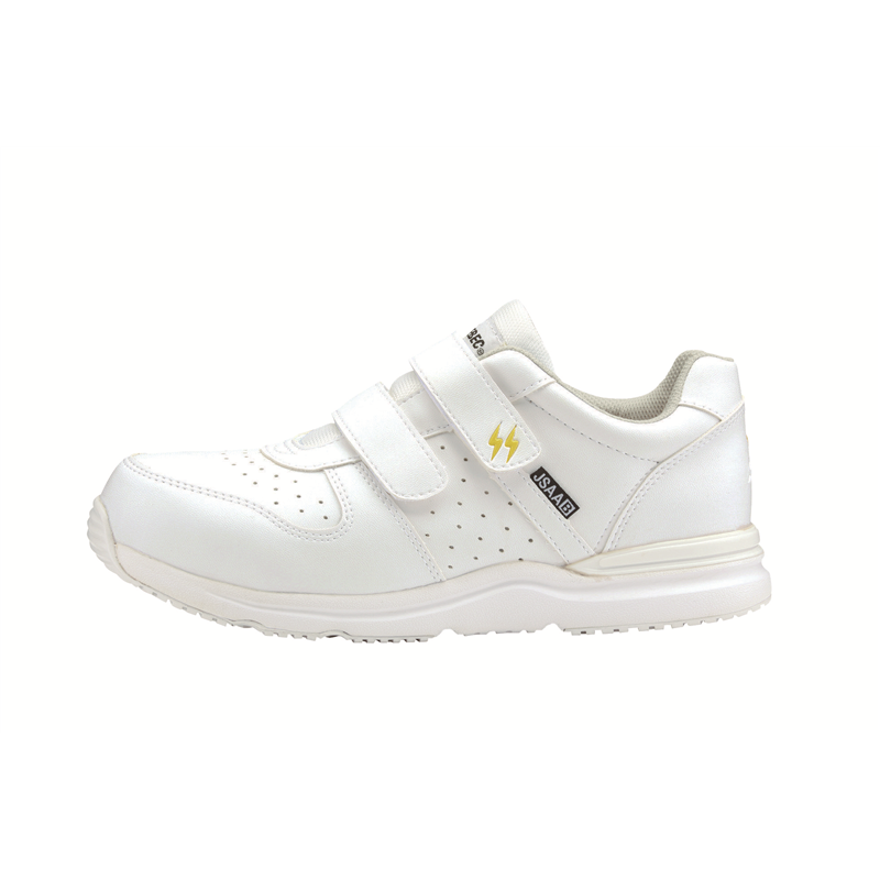 ジーベック 男女兼用 静電気帯電防止靴 プロスニーカー 23.5 ホワイト 85111 1枚（ご注文単位1枚）【直送品】