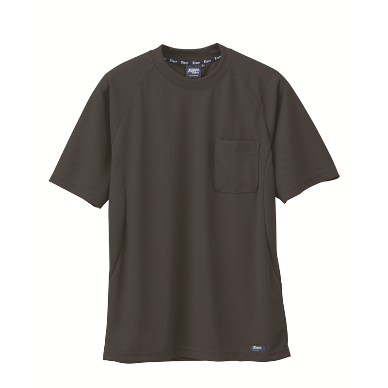 ジーベック 男女兼用 半袖Tシャツ S チャコールグレー 6124 1枚（ご注文単位1枚）【直送品】
