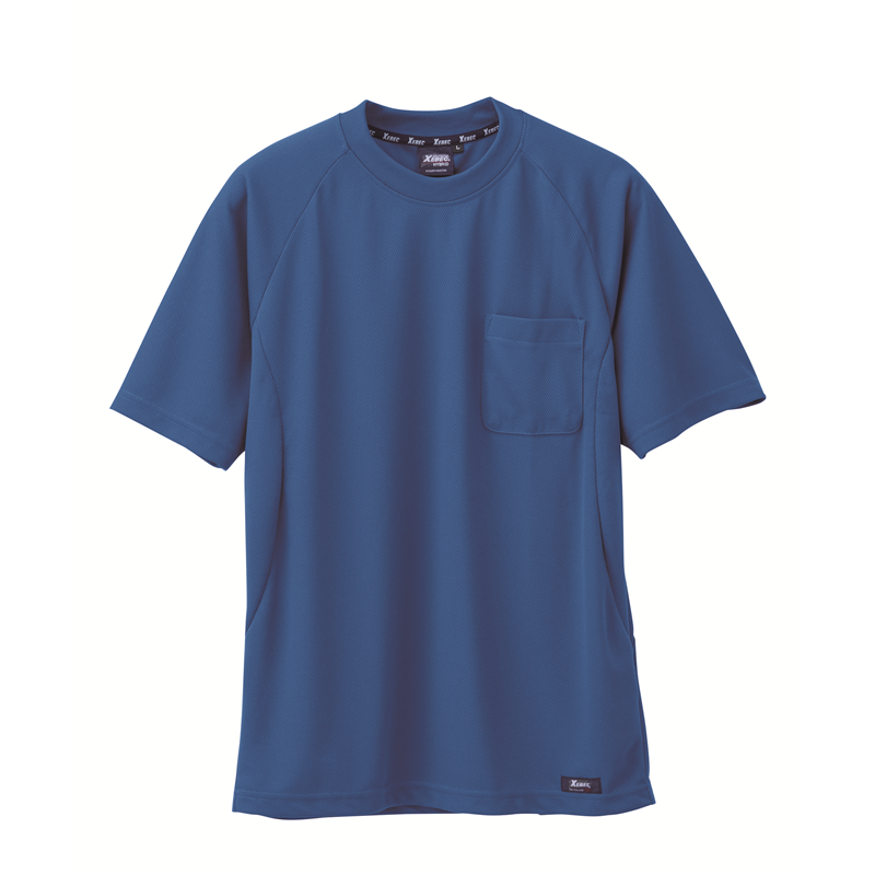 ジーベック 男女兼用 半袖Tシャツ 3L コバルトブルー 6124 1枚（ご注文単位1枚）【直送品】
