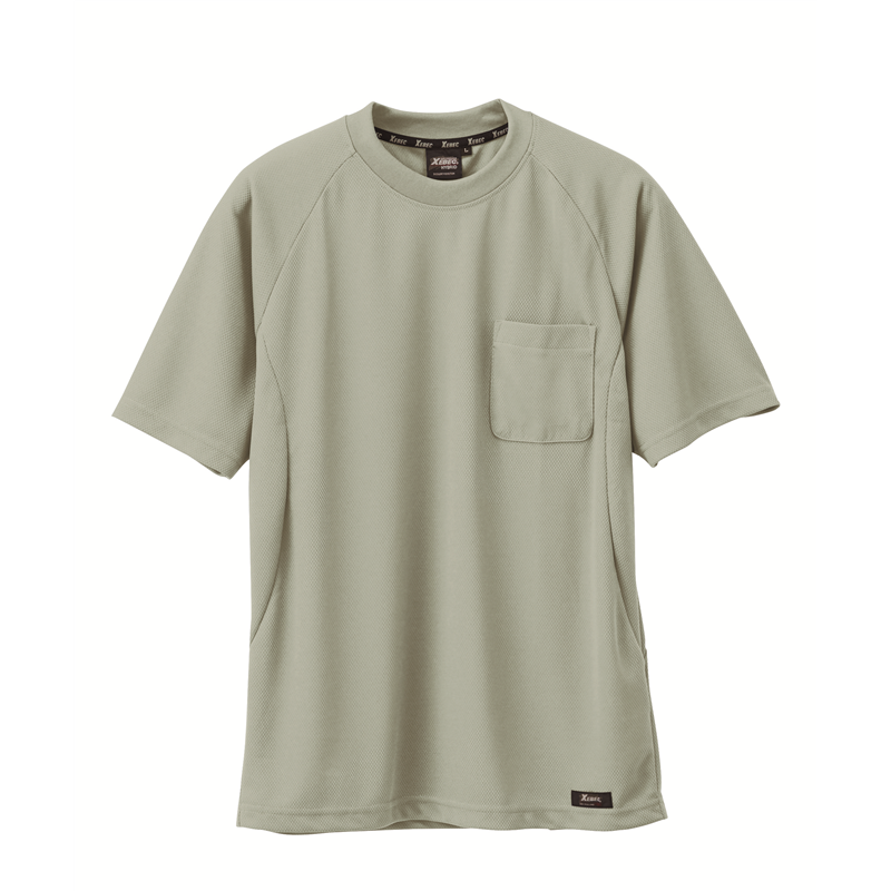 ジーベック 男女兼用 半袖Tシャツ M モスグリーン 6124 1枚（ご注文単位1枚）【直送品】