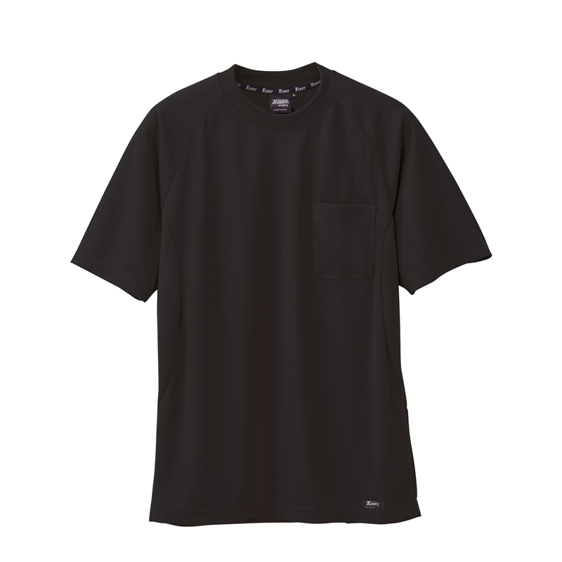 ジーベック 男女兼用 半袖Tシャツ 5L クロ 6124 1枚（ご注文単位1枚）【直送品】