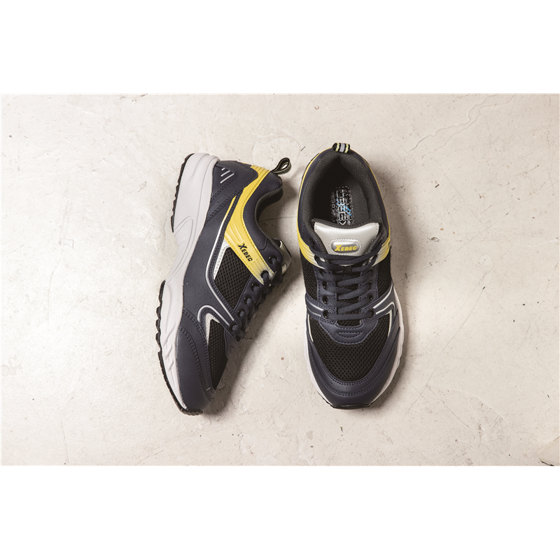 ジーベック 男女兼用 スポーツシューズ 25.0 ネイビー 85805 1枚（ご注文単位1枚）【直送品】