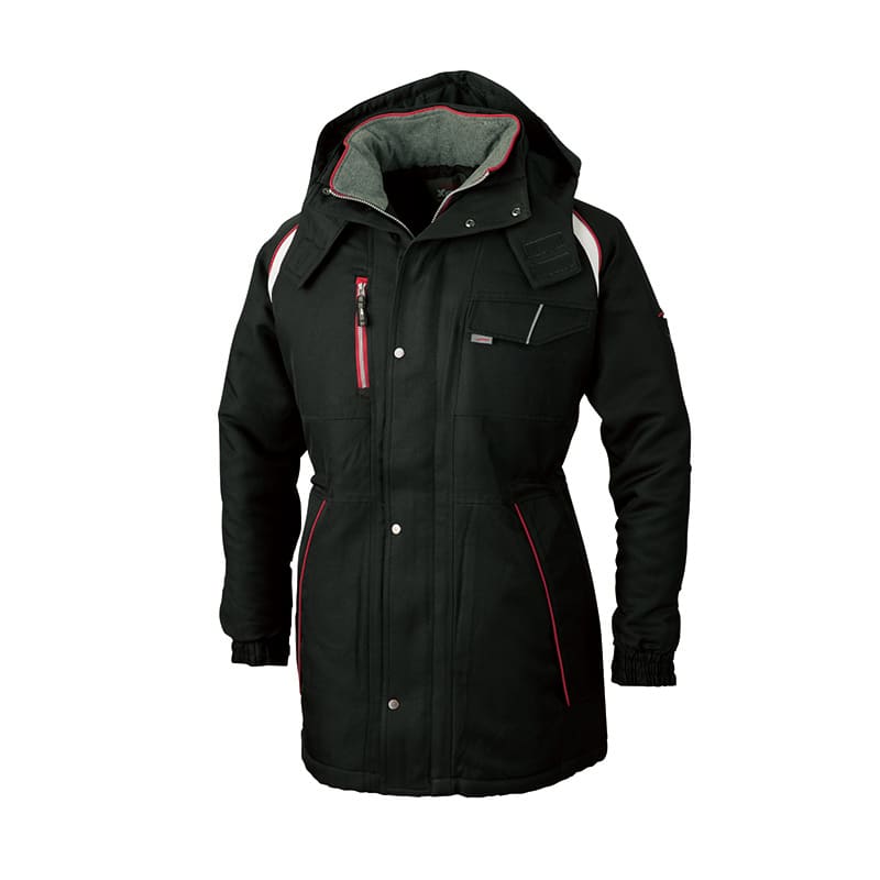 ジーベック メンズ 防寒コート LL クロ 191 1枚（ご注文単位1枚）【直送品】