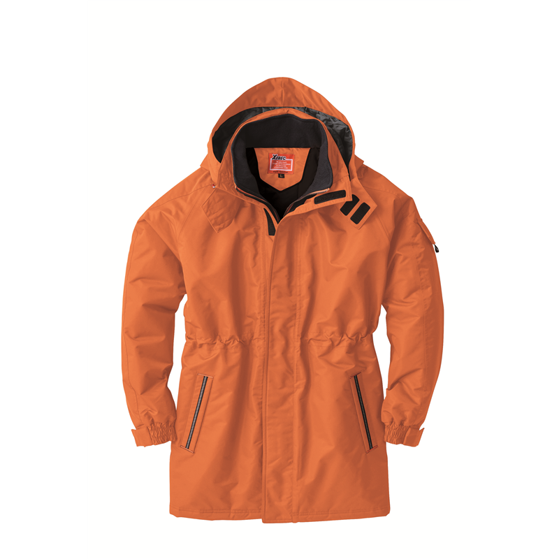 ジーベック 男女兼用 防水防寒コート 5L オレンジ 591 1枚（ご注文単位1枚）【直送品】