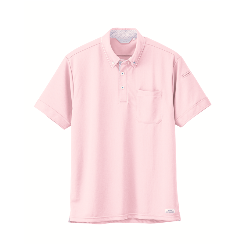 ジーベック 男女兼用 半袖ポロシャツ S ピンク 6180 1枚(ご注文単位1枚)【直送品】