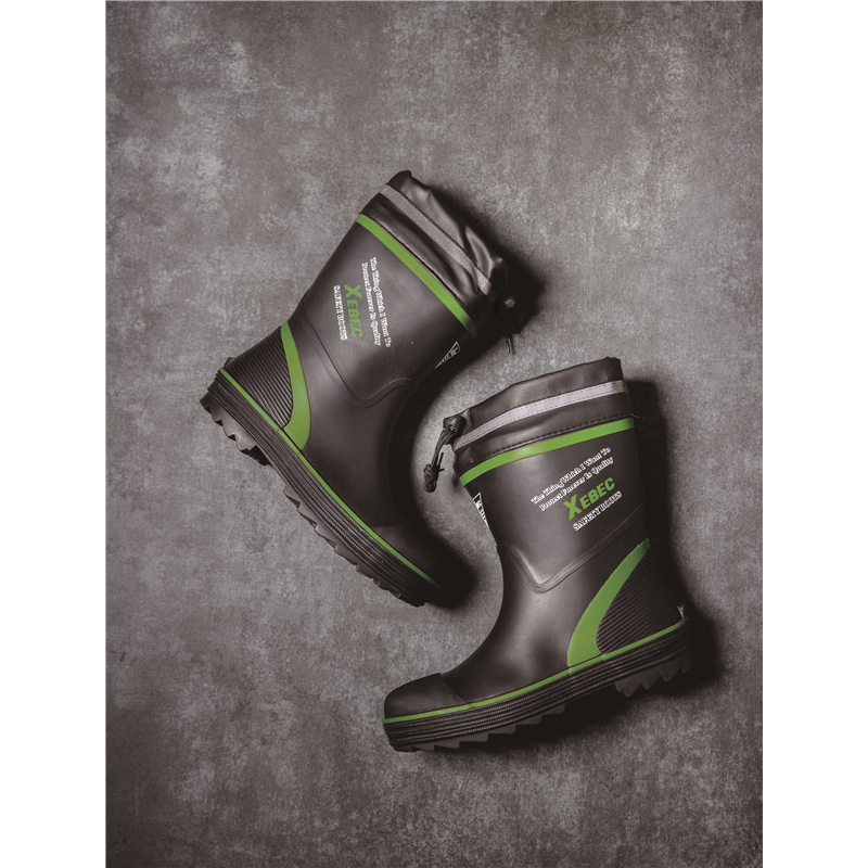 ジーベック ショート丈セーフティー長靴 M グリーン 85711 1枚（ご注文単位1枚）【直送品】