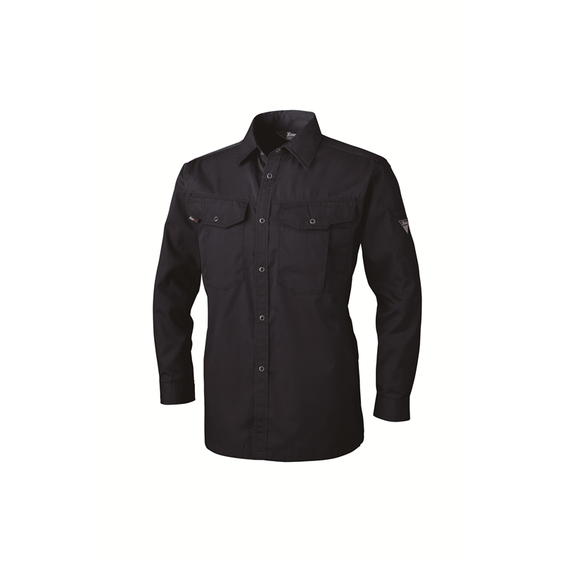 ジーベック 男女兼用 長袖シャツ SS ディープネイビー 1493 1枚（ご注文単位1枚）【直送品】