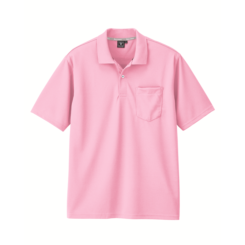 ジーベック 男女兼用 半袖ポロシャツ M ピンク 6030 1枚（ご注文単位1枚）【直送品】