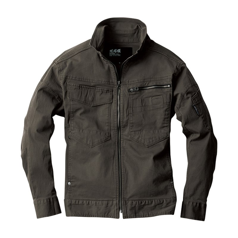 ジーベック メンズ 長袖ブルゾン L アーミーグリーン 2274 1枚（ご注文単位1枚）【直送品】