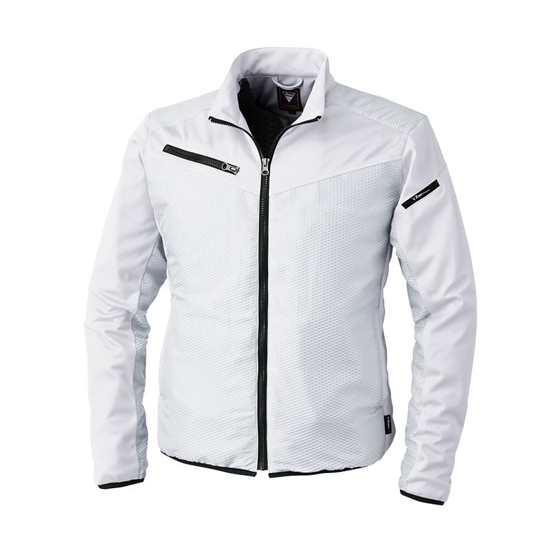 ジーベック 男女兼用 軽防寒ブルゾン 5L シロ 163 1枚（ご注文単位1枚）【直送品】