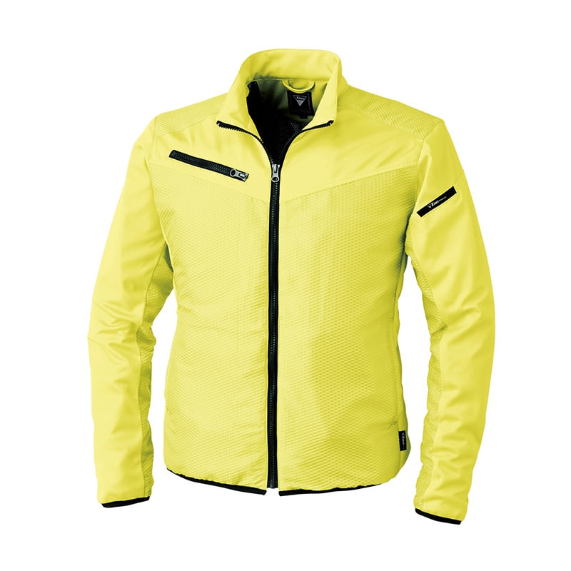 ジーベック 男女兼用 軽防寒ブルゾン LL イエロー 163 1枚（ご注文単位1枚）【直送品】