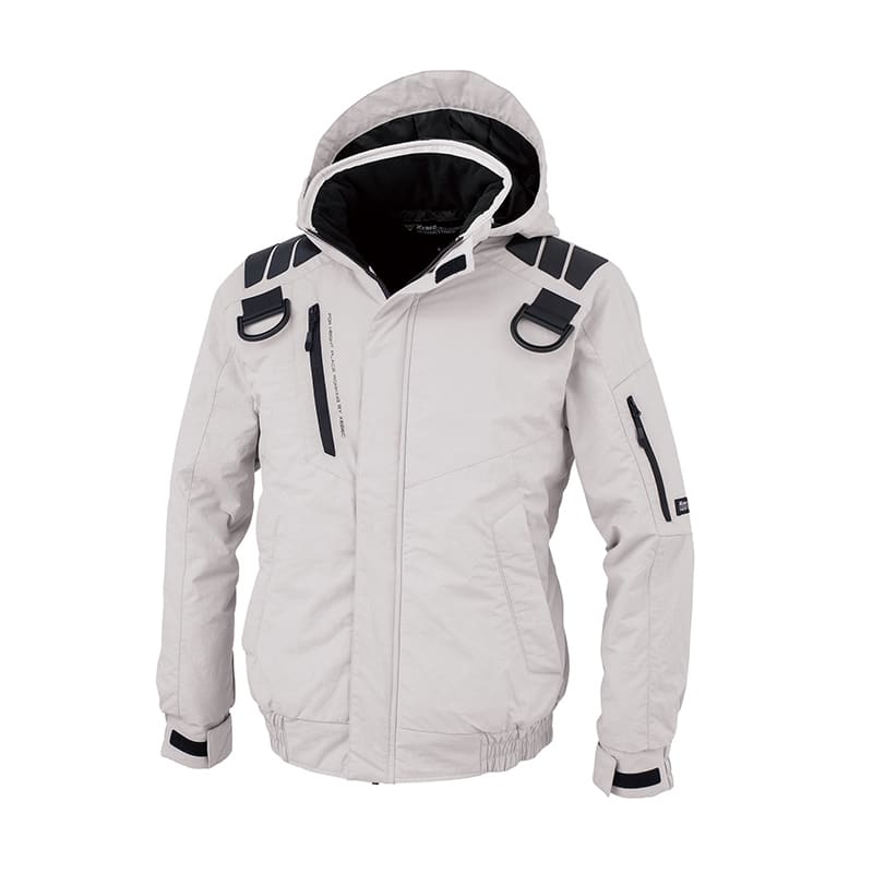 ジーベック メンズ 防寒ブルゾン 5L シルバーグレー 122 1枚（ご注文単位1枚）【直送品】