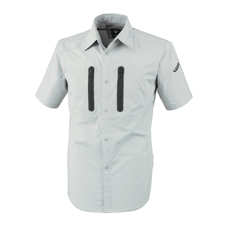 ジーベック 男女兼用 半袖シャツ 5L モスグリーン 1732 1枚（ご注文単位1枚）【直送品】