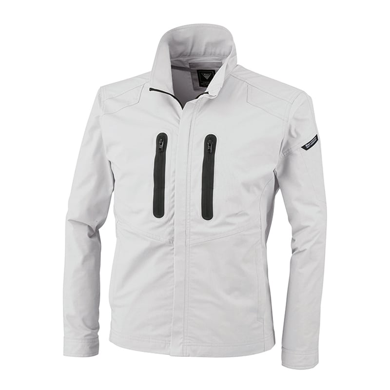 ジーベック 男女兼用 長袖ブルゾン 4L シルバーグレー 1734 1枚（ご注文単位1枚）【直送品】