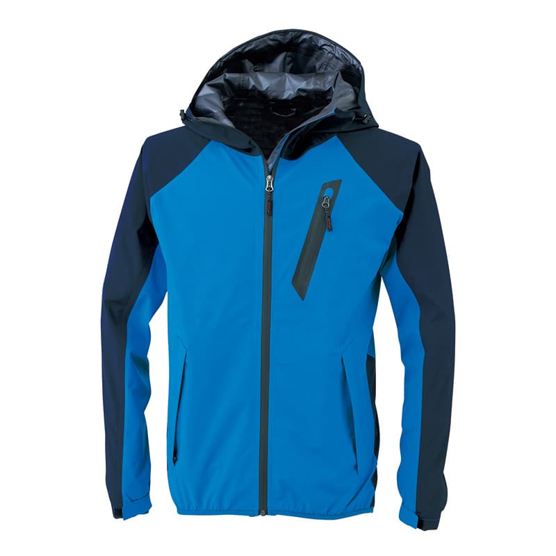 ジーベック 男女兼用 レインウェア 上下セット L ブルー 32001 1枚（ご注文単位1枚）【直送品】