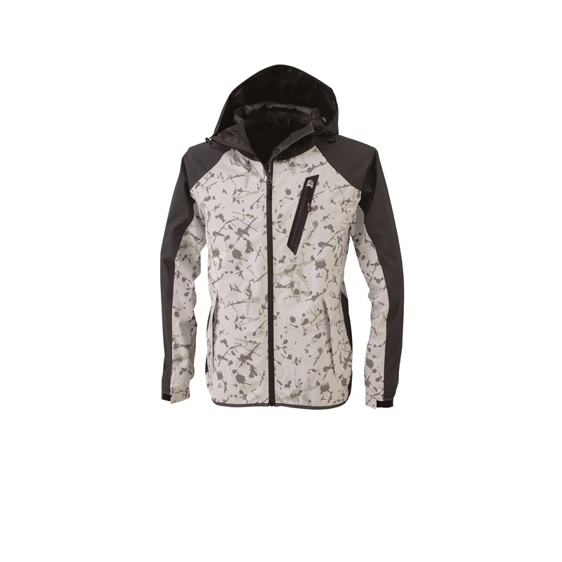 ジーベック 男女兼用 レインジャケット L 迷彩シルバグレー 32005 1枚（ご注文単位1枚）【直送品】