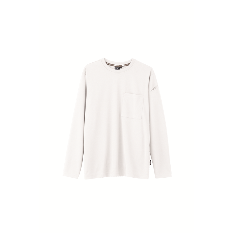 ジーベック 男女兼用 長袖Tシャツ 5L シロ 6043 1枚（ご注文単位1枚）【直送品】